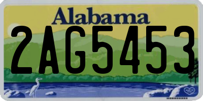 AL license plate 2AG5453