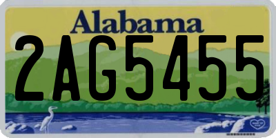 AL license plate 2AG5455