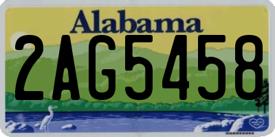 AL license plate 2AG5458