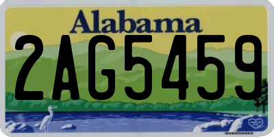 AL license plate 2AG5459