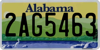 AL license plate 2AG5463