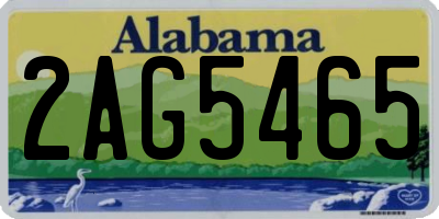 AL license plate 2AG5465