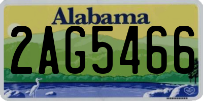 AL license plate 2AG5466