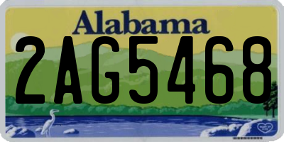 AL license plate 2AG5468