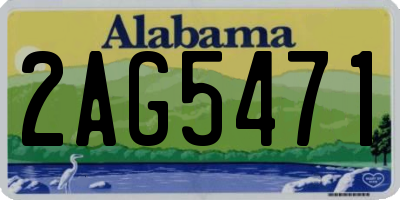 AL license plate 2AG5471