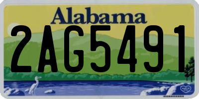 AL license plate 2AG5491