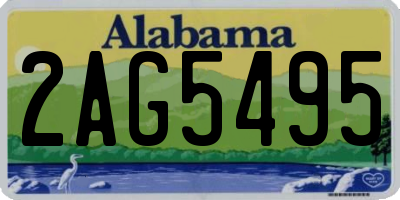 AL license plate 2AG5495