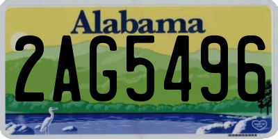 AL license plate 2AG5496