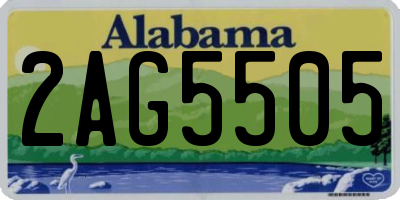 AL license plate 2AG5505