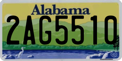 AL license plate 2AG5510