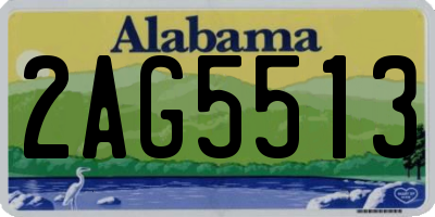 AL license plate 2AG5513