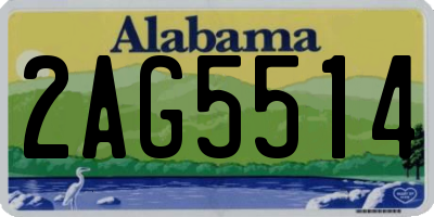 AL license plate 2AG5514
