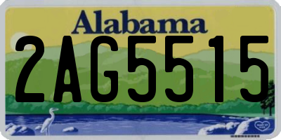 AL license plate 2AG5515