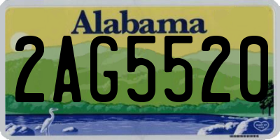 AL license plate 2AG5520