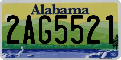AL license plate 2AG5521