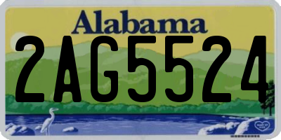AL license plate 2AG5524