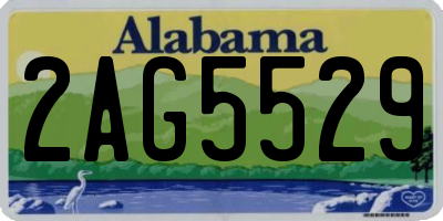 AL license plate 2AG5529