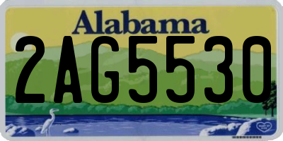 AL license plate 2AG5530