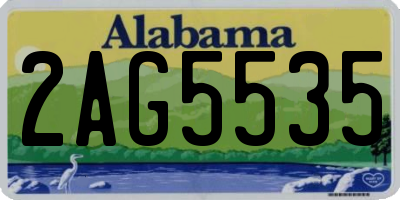 AL license plate 2AG5535