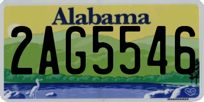 AL license plate 2AG5546