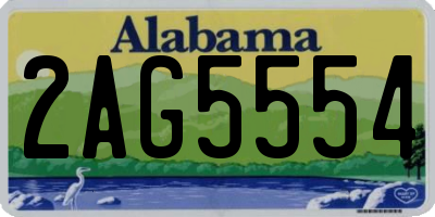 AL license plate 2AG5554
