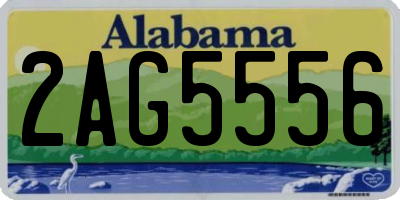 AL license plate 2AG5556