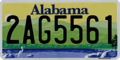 AL license plate 2AG5561