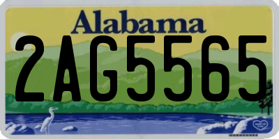 AL license plate 2AG5565