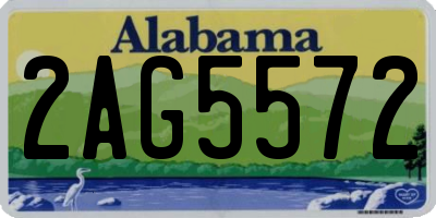 AL license plate 2AG5572