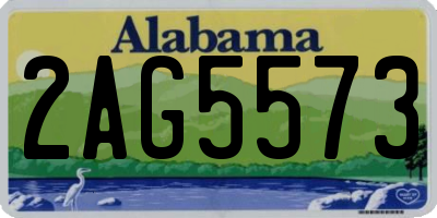 AL license plate 2AG5573