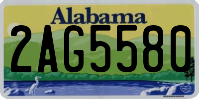 AL license plate 2AG5580