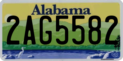AL license plate 2AG5582