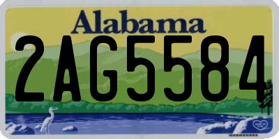 AL license plate 2AG5584