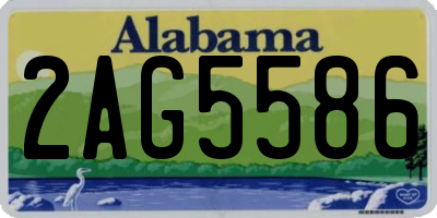 AL license plate 2AG5586