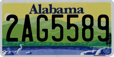 AL license plate 2AG5589