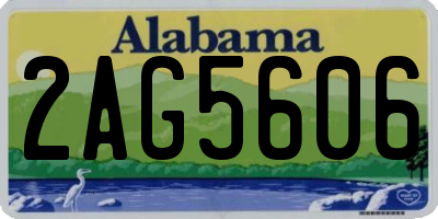 AL license plate 2AG5606