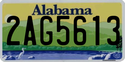 AL license plate 2AG5613