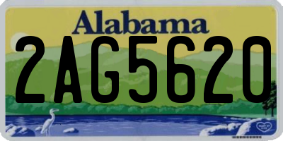AL license plate 2AG5620