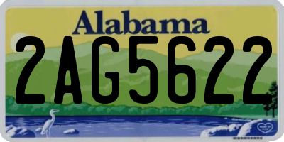 AL license plate 2AG5622