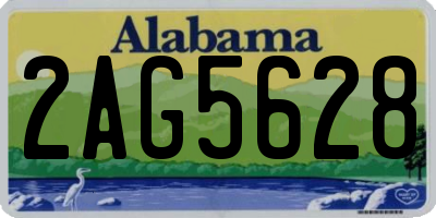 AL license plate 2AG5628