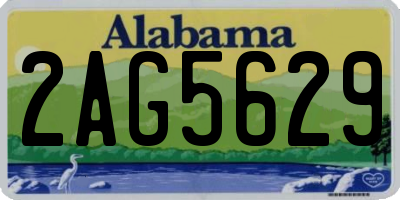 AL license plate 2AG5629