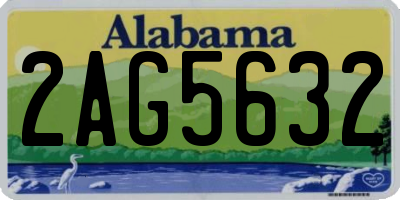 AL license plate 2AG5632