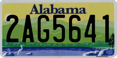 AL license plate 2AG5641
