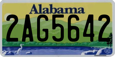 AL license plate 2AG5642