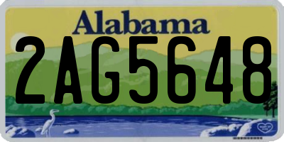 AL license plate 2AG5648