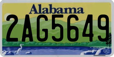 AL license plate 2AG5649