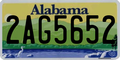 AL license plate 2AG5652