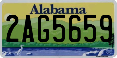 AL license plate 2AG5659