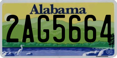AL license plate 2AG5664