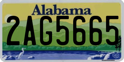 AL license plate 2AG5665